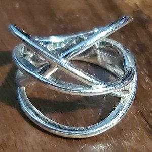 Unique Sterling Silver Orbital Ring